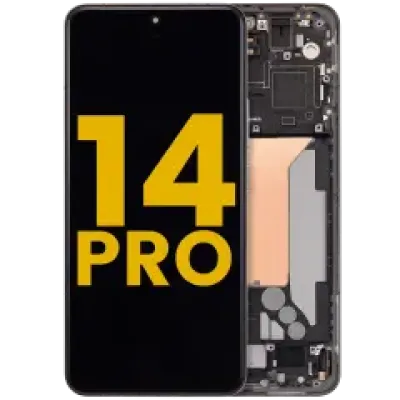 Дисплейний модуль (OLED) з рамкою для Xiaomi 14 Pro (Refurbished) (Titanium)