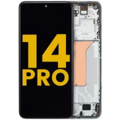 Дисплейний модуль (OLED) з рамкою для Xiaomi 14 Pro (Refurbished) (зелений)