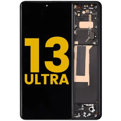 OLED Assembly With Frame For Xiaomi 13 Ultra (Refurbished) (Black)