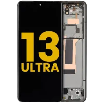 Дисплейний модуль (OLED) з рамкою для Xiaomi 13 Ultra (Refurbished) (Olive Green)