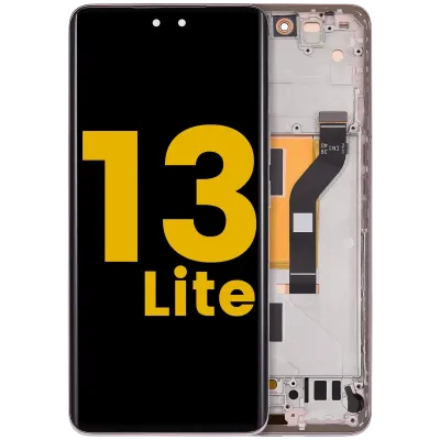 Дисплейний модуль (OLED) з рамкою для Xiaomi 13 Lite / Civi 2 (Refurbished) (Lite pink)