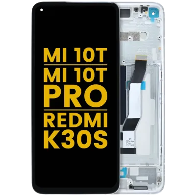 LCD Assembly With Frame For Xiaomi Mi 10T / Mi 10T Pro 5G / Redmi K30S (Refurbished) (Aurora Blue)