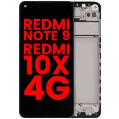 Дисплейний модуль (LCD) з рамкою для Xiaomi Redmi Note 9 / Redmi 10x 4G (Aftermarket Plus) (Усі кольори)