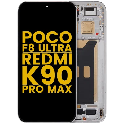 OLED Assembly With Frame For Xiaomi Poco F8 UItra / Redmi K90 Pro Max (Refurbished) (White)