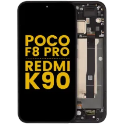 Дисплейний модуль (OLED) з рамкою для Poco F8 Pro / Redmi K90 (Refurbished) (чорний)