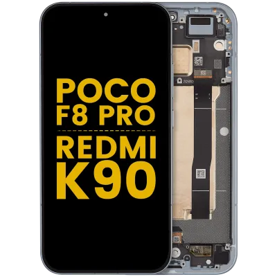 Дисплейний модуль (OLED) з рамкою для Poco F8 Pro / Redmi K90 (Refurbished) (синій)