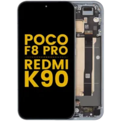 Дисплейний модуль (OLED) з рамкою для Poco F8 Pro / Redmi K90 (Refurbished) (синій)