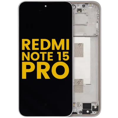 OLED Assembly With Frame For Xiaomi Redmi Note 15 Pro 5G (Refurbished) (Titanium Color)