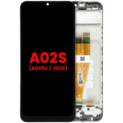 LCD Assembly With Frame For Samsung Galaxy A02S (A025U / 2020) (US Version) (Aftermarket Plus) (All Colors)