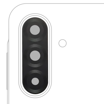 Скло основної камери з проклейкою для Samsung Galaxy A17 4G (A175 / 2025) / A17 5G (A176 / 2025) (комплект 2 шт) (Premium)