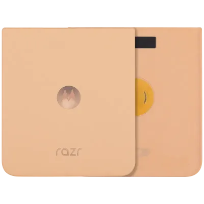 Задня кришка для Motorola Razr Plus / Razr 50 Ultra (XT2451 / 2024) / Razr Plus 2025 (XT2557 / 2025) (Premium) (Peach Fuzz)
