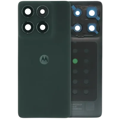 Back Cover Glass With Metal Bracket Ring For Motorola Moto Edge (XT2519 / 2025) (Premium) (Deep Forest)