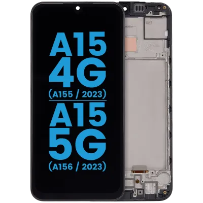 Дисплейний модуль (LCD) з рамкою для Samsung Galaxy A15 4G (A155 / 2023) / A15 5G (A156 / 2023) (Aftermarket : Incell) (всі кольори)