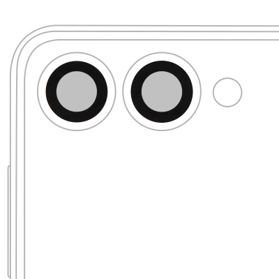 Скло камери (тільки скло) з проклейкою для Samsung Galaxy Z Flip 7 5G (комплект 2 шт)