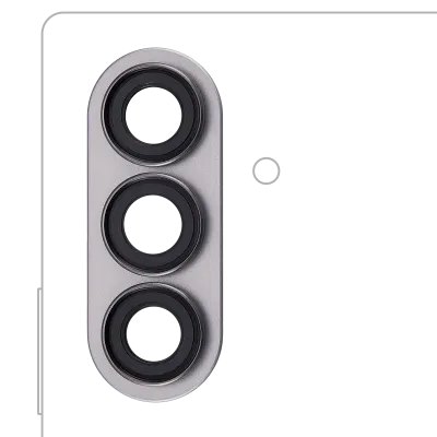 Back Camera Lens With Bezel Ring For Samsung Galaxy Z Fold 7 (Silver Shadow)