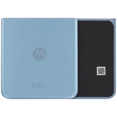 Bottom Back Cover Glass For Motorola Razr Plus / Razr 40 Ultra (XT2321 / 2023) (Premium) (Glacier Blue)