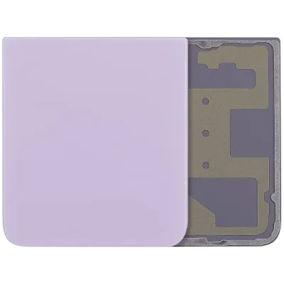 Bottom Back Cover Glass For Samsung Galaxy Z Flip 4 (Aftermarket) (Bora Purple)