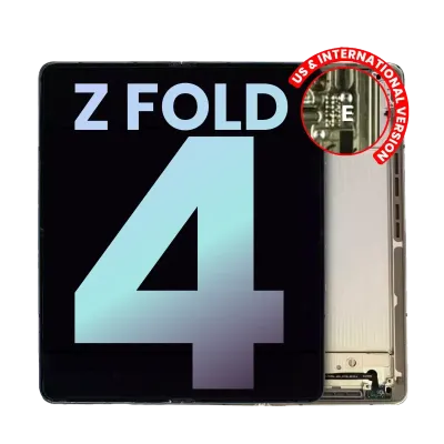 Дисплейний модуль (OLED) внутрішній з рамкою для Samsung Galaxy Z Fold 4 5G (US & International) (Service Pack) (Beige)