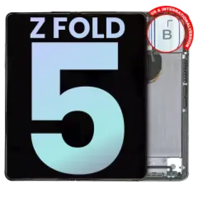 Дисплейний модуль (OLED) внутрішній з рамкою для Samsung Galaxy Z Fold 5 5G (US & International) (Service Pack) (Gray)