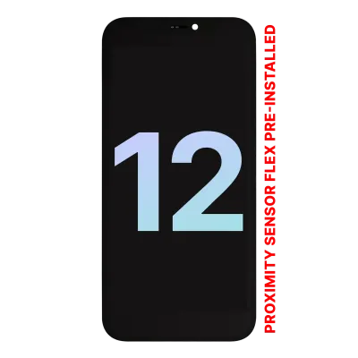OLED Assembly With Proximity Sensor Flex Pre-Installed For iPhone 12 (Service Pack)