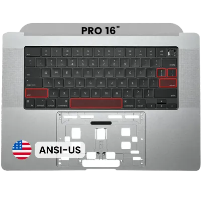 Топкейс з клавіатурою (ANSI US) для MacBook Pro 16" A2991 (2023) (Space Gray)