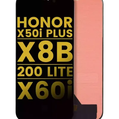 Дисплейний модуль (OLED) без рамки для Honor X50i Plus / X8B / X8C / 200 lite / PIay 8T Pro / PIay 9T Pro / X60i (Refurbished) (Усі кольори)