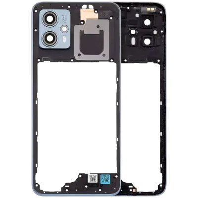 Корпус з оглядовим склом камери для Motorola Moto G23 (XT2333 / 2023) (Genuine OEM) (Steel Blue)
