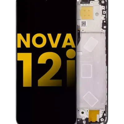 Дисплейний модуль (LCD) з рамкою для Huawei Nova 12i (Refurbished) (чорний)