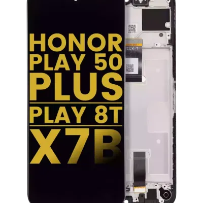 Дисплейний модуль (LCD) з рамкою для Honor Play 50 Plus / Play 8T / X7B / 90 Smart (Refurbished) (Усі кольори)