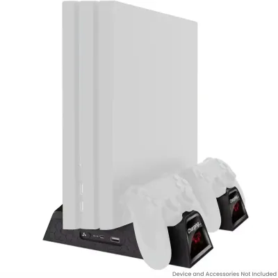 DOBE Multifunctional Cooling & Charging Stand for PlayStation 4 / Slim / Pro (Retail Packaging)