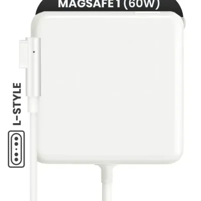 Мережевий адаптер Apple MagSafe 1 60 Вт (L-подібний) (A1344) (US Version) (оригінал Grade A, оптова упаковка)