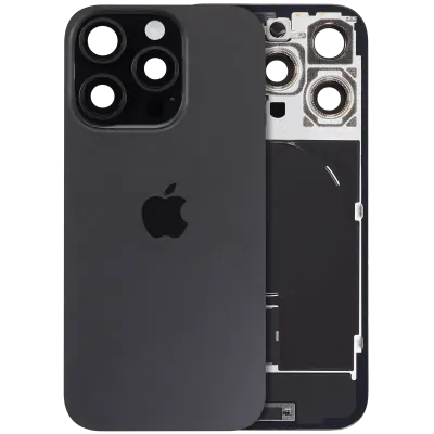Back Glass with MagSafe Magnet & NFC & Flashlight Flex For iPhone 16 Pro (Genuine OEM) (Black Titanium)