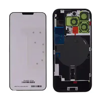 Back Glass with MagSafe Magnet & NFC & Flashlight Flex For iPhone 16 Pro Max (Genuine OEM) (Black Titanium)