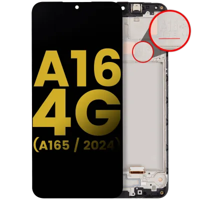 Дисплейний модуль (OLED) з рамкою для Samsung Galaxy A16 4G (A165 / 2024) (Refurbished) (всі кольори)