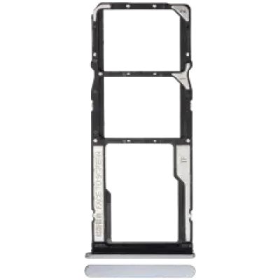 Лоток Dual SIM для Xiaomi Redmi 11 Prime 5G / Note 11E 5G (Chrome Silver)