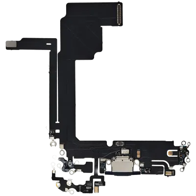 Charging Port Flex Cable For iPhone 15 Pro Max (Aftermarket Plus) (Blue Titanium)