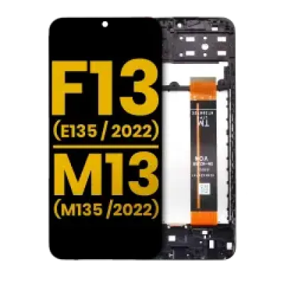 Дисплейний модуль (LCD) з рамкою для Samsung Galaxy F13 (E135 / 2022) / M13 (M135 / 2022) (Refurbished) (всі кольори)