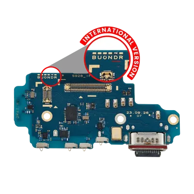 Charging Port Board With Sim Card Reader For Samsung Galaxy S24 Ultra 5G (S928D) (International Version) (Premium)
