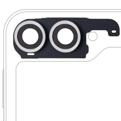 Back Camera Lens With Cover Bezel Ring For Samsung Galaxy Z Flip 6 5G (F741) (Premium) (Silver Shadow)