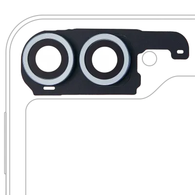Back Camera Lens With Cover Bezel Ring For Samsung Galaxy Z Flip 6 5G (F741) (Premium) (Blue)