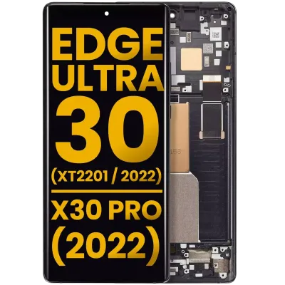 OLED Assembly Without Frame For Motorola Edge 30 Ultra (XT2201 / 2022) / Motorola Moto X30 Pro (2022) (Refurbished) (Interstellar Black)