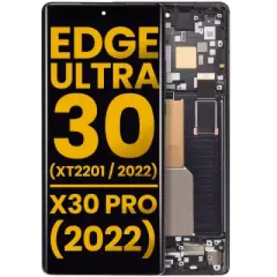 Дисплейний модуль (OLED) без рамки для Motorola Edge 30 Ultra (XT2201 / 2022) / Motorola Moto X30 Pro (2022) (Refurbished) (Interstellar Black)