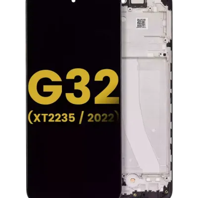LCD Assembly With Frame For Motorola Moto G32 (XT2235 / 2022) (Refurbished) (All Colors)