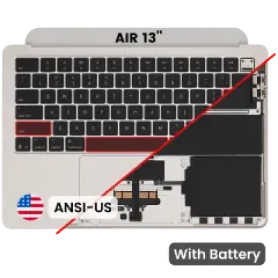 Топкейс з акумулятором і клавіатурою (ANSI US) для MacBook Air 13" A3240 (2025) (Used OEM Pull: Grade B) (золотий)