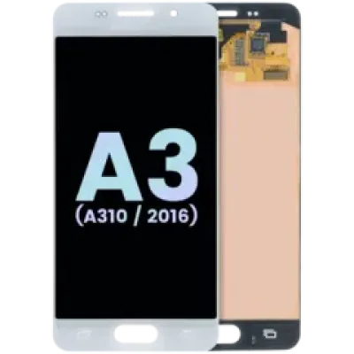 Дисплейний модуль (LCD) без рамки для Samsung Galaxy A3 (A310 / 2016) (Service Pack) (білий)