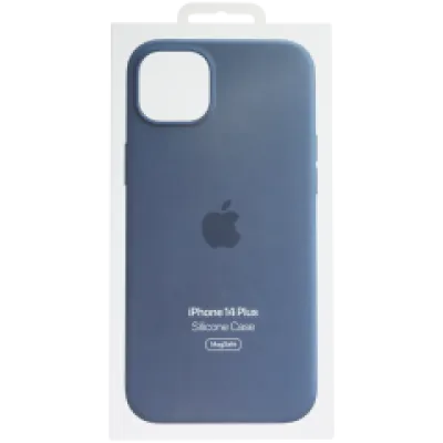 Силіконовий чохол Apple з MagSafe для iPhone 14 Plus (OEM Brand New, Retail Packaging) (Storm Blue)