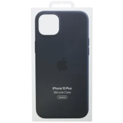 Силіконовий чохол Apple з MagSafe для iPhone 15 Plus (OEM Brand New, Retail Packaging) (чорний)