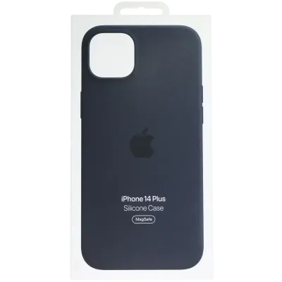 Силіконовий чохол Apple з MagSafe для iPhone 14 Plus (OEM Brand New, Retail Packaging) (Midnight)