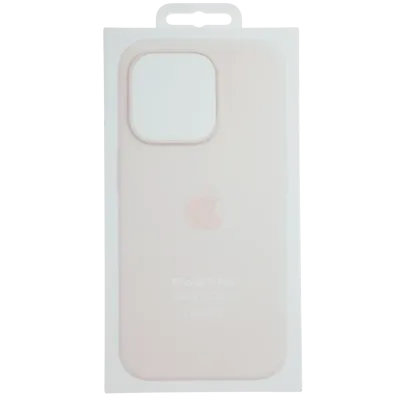 Силіконовий чохол Apple з MagSafe для iPhone 15 Pro (OEM Brand New, Retail Packaging) (світло-рожевий)