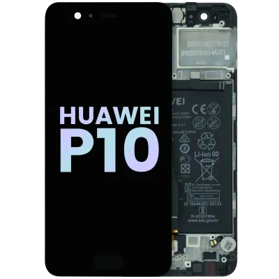 Дисплейний модуль для Huawei P10 з рамкою (Genuine OEM) (чорний)